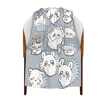 Amazon｜ちいかわ モモンガ 毛布 ブランケット フランネル 大判